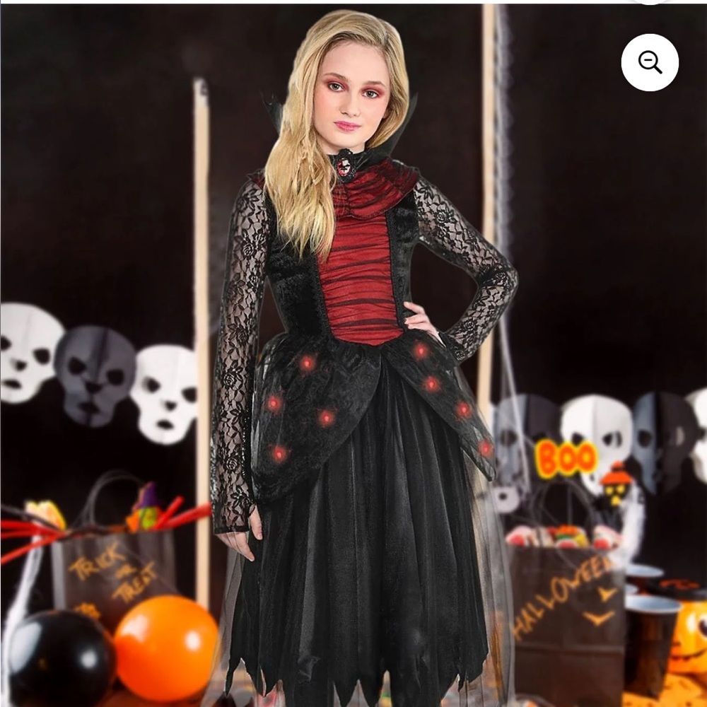 Party City Girls Vampire Costume - Small 4-6